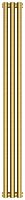 Радиатор Сунержа 051-0331-1203 Эстет-0 отопительный н/ж 1200х135 мм/ 3 секции, состаренная латунь