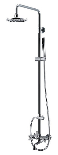 BelBagno VITTORIA Душевая колонна со смесителем для ванны, верхним и ручным душем VIT-VSC-CRM