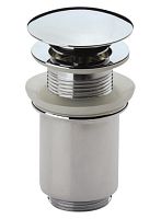 Донный клапан Cezares CZR-SAT1-01 с системой "Клик-клак" с переливом для накладных раковин, хром