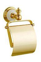 Держатель Boheme 10101 Palazzo для туалетной бумаги с крышкой, золото