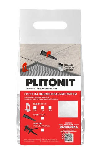 Зажим Plitonit SVP-PROFI. 1.4 мм.. 100 шт. в пакете