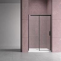 Душевая дверь Vincea VDS-4D140CLB Dice, 140х200 см, профиль черный/стекло прозрачное