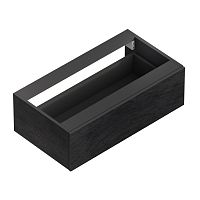 Тумба Cezares CADRO-80-1C-SO-NR-BLUM Cadro под металлический каркас, черный