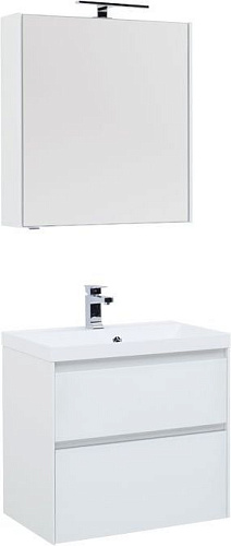 Комплект мебели Aquanet 00240464 Гласс для ванной комнаты, белый купить недорого в интернет-магазине Керамос
