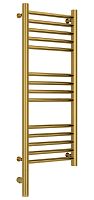 Полотенцесушитель электрический Сунержа 03-5804-8030 Богема 3.0 РЭБ, прямая, 800х300 мм/ МЭМ левый, золото