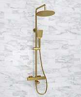 Душевая стойка с верхн и ручн. душем и смес. терм. WasserKRAFT Sauer A199.259.201.BG