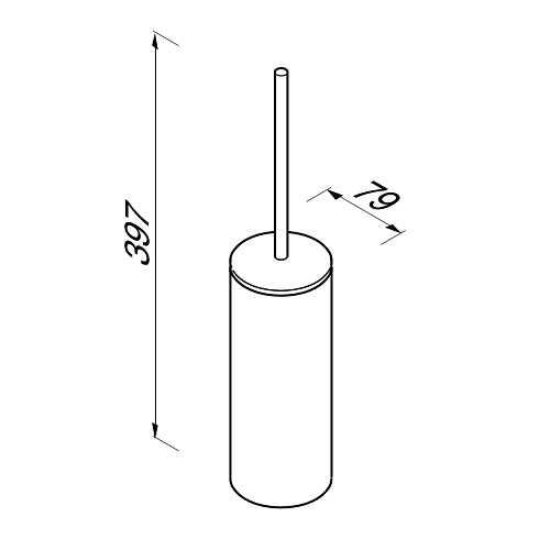 Ершик настенный, для унитаза Geesa WYNK 914511-02 купить недорого в интернет-магазине Керамос