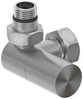 Вентиль Сунержа 071-1402-1234, 3D, левый, (цилиндр) G 1/2" НР х G 3/4" НГ, сатин