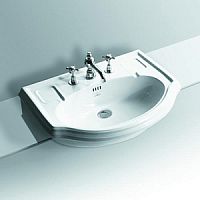 Simas AR835bi*3 Arcade Раковина  полувстроенная 67x49см с 3 отв. под смеситель (2 отв. выбиты вручную), цвет белый