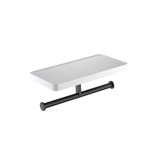 Бумагодержатель Aquatek AQ4919MB Европа двойной с полкой, черный матовый - купить в Санкт-Петербурге, цена на Бумагодержатель Aquatek AQ4919MB Европа двойной с полкой, черный матовый в интернет-магазине Керамос Бумагодержатель Aquatek AQ4919MB Европа двойной с полкой, черный матовый купить недорого в интернет-магазине Керамос