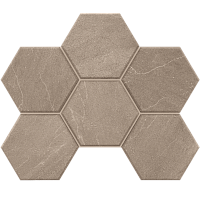 Глазурованный керамогранит ESTIMA GABBRO Мозаика_GB02 Hexagon 25x28 5 непол.