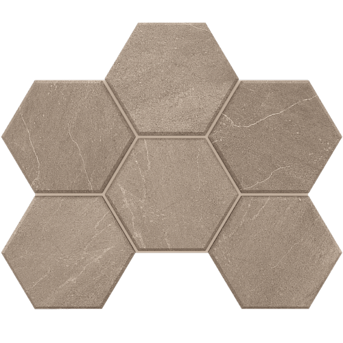 Глазурованный керамогранит ESTIMA GABBRO Мозаика_GB02 Hexagon 25x28 5 непол. купить недорого в интернет-магазине Керамос