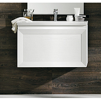 База подвесная Eban FBSPA080-BA*0 bi assoluto Paola 80, 80*47*h48.5 см, с 1 выдв.+1внутр. ящиками, без ручек, доводчики Blum, цвет bianco assoluto