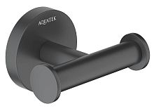 Крючок Aquatek AQ4202MB Оберон двойной, черный матовый