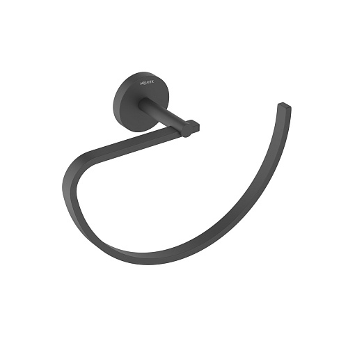 Полотенцедержатель Aquatek AQ4621MB Бетта овальный, черный матовый - купить в Санкт-Петербурге, цена на Полотенцедержатель Aquatek AQ4621MB Бетта овальный, черный матовый в интернет-магазине Керамос Полотенцедержатель Aquatek AQ4621MB Бетта овальный, черный матовый купить недорого в интернет-магазине Керамос