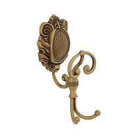 Крючок Migliore 16633 Cleopatra двойной с завитком, бронза