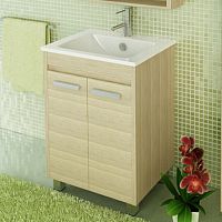Тумба Comforty 00-00003131980 Марио напольная 60х47 см, с раковиной Quadro 60, сосна лоредо Тумба Comforty 00-00003131980 Марио напольная 60х47 см, с раковиной Quadro 60, сосна лоредо
