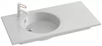 Раковина Jacob Delafon EXAU112-Z-00 ODEON RIVE GAUCHE с гладкой нижней поверхностью ,100,(белый)