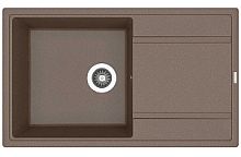 Мойка для кухни Florentina 20.130.D0860.303 Липси 86х51 см, с крылом, мокко