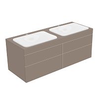 Тумба Keuco 31575370100 Edition 400 под умывальник 140х53.5 см, трюфель/трюфель