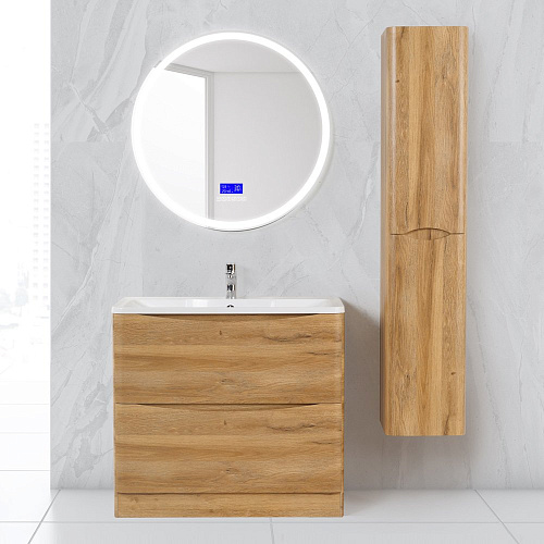 Раковина BelBagno BB800/455-LV-MR-ALR из литьевого мрамора 80х45.5 см, белая