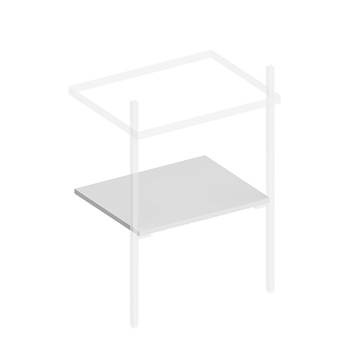 Полка KERAMA MARAZZI PRO PRO.sh.55\WHT.M Полка KERAMA MARAZZI PRO PRO.sh.55\WHT.M