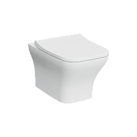 Чаша унитаза Vitra 7484B003-0075 Zentrum Square подвесного 37х54 см, безободковый, белый Чаша унитаза Vitra 7484B003-0075 Zentrum Square подвесного 37х54 см, безободковый, белый