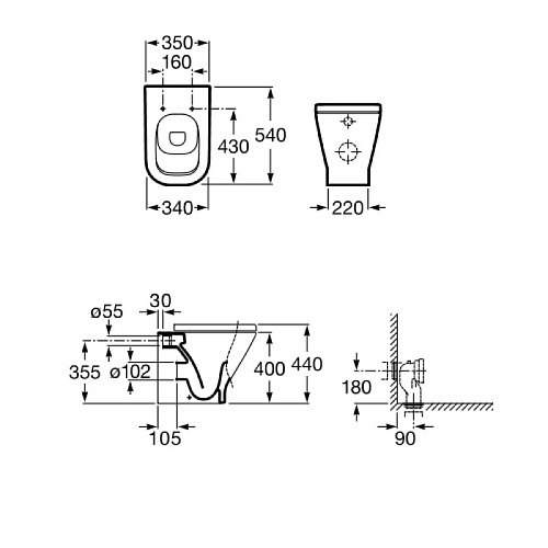 Унитаз напольный Roca Gap 347477000 купить недорого в интернет-магазине Керамос Унитаз напольный Roca Gap 347477000 купить недорого в интернет-магазине Керамос