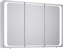 Зеркальный шкаф Aqwella Mil.04.10 Milan 100х70 см, с подсветкой, белый Зеркальный шкаф Aqwella Mil.04.10 Milan 100х70 см, с подсветкой, белый