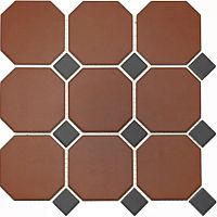 Неглазурованный керамогранит TOPCER Field Material 4420OCT14/1C_BrickRed/Black