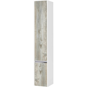 Шкаф - колонна Акватон 1A230503KPDAL Капри 30х163 см, левый, бетон пайн,хром глянец