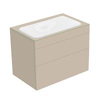 Тумба Keuco 31571280000 Edition 400 под умывальник 70х53.5 см, кашемир/стекло кашемировое матовое