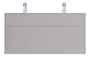 Тумба AM.PM M50AFHX1203EGM Inspire 2.0 под раковину подвесная, 121х49 см, серая