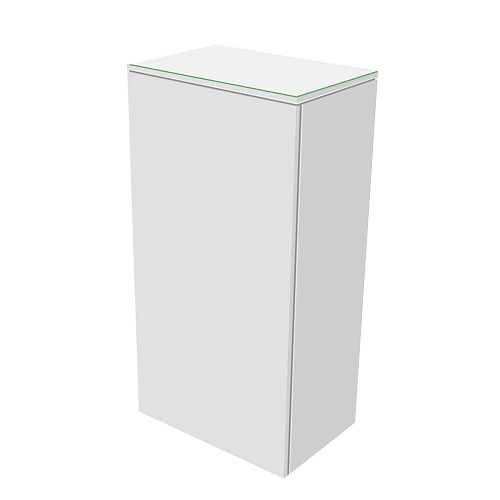 Шкаф-пенал Keuco 31725270002 Edition 400 средний 90х45 см, петли справа, белый/стекло белое матовое купить недорого в интернет-магазине Керамос