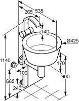 Стойка с раковиной Kludi Joop 55115D2