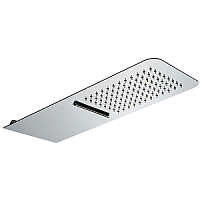 Верхний душ Cisal DS016400D1 Xion с каскадом 500х200 мм, настенный, цвет нержавеющая сталь