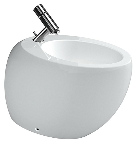 Биде Laufen 8.3297.1.400.304.1 Alessi One напольное 39х59 см, белое Биде Laufen 8.3297.1.400.304.1 Alessi One напольное 39х59 см, белое
