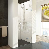 Душевая дверь Ravak 0UP4AA00Z1 BSD2-80 A-R распашная Brilliant, хром + транспарент