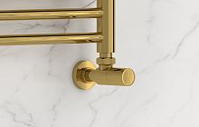 Вентиль Сунержа 03-1400-1212 угловой, (цилиндр) G 1/2" НР х G 1/2" НР, золото