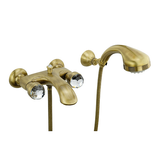 Смеситель Migliore 18476 Axo Swarovski для ванны внешний, бронза