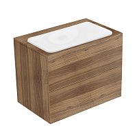 Тумба Keuco 31571680000 Edition 400 под умывальник 70х53.5 см, орех/орех