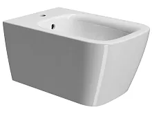 Биде GSI 9665111 Nubes подвесное 36х55 см, с отверстием под смеситель, белый глянцевый