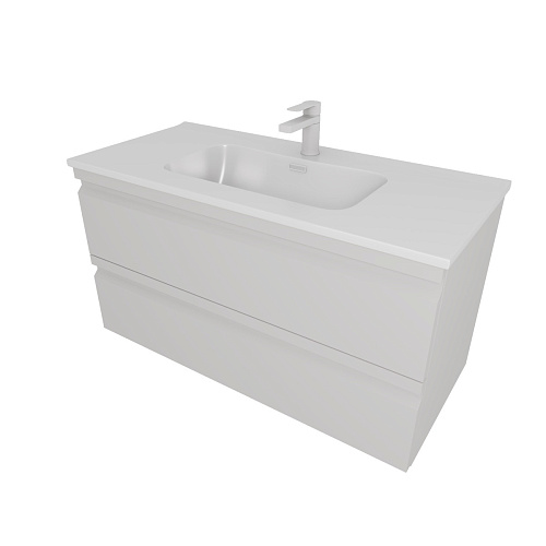 Тумба с раковиной Aquatek Вега AQ77100-LG купить недорого в интернет-магазине Керамос