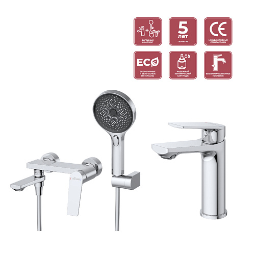 Комплект смесителей Cezares COMFORT COMFORT-VD/LS-01 Комплект смесителей Cezares COMFORT COMFORT-VD/LS-01