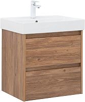 Тумба с раковиной Aquanet 00305235 Nova Lite, 61х46 см, темное дерево