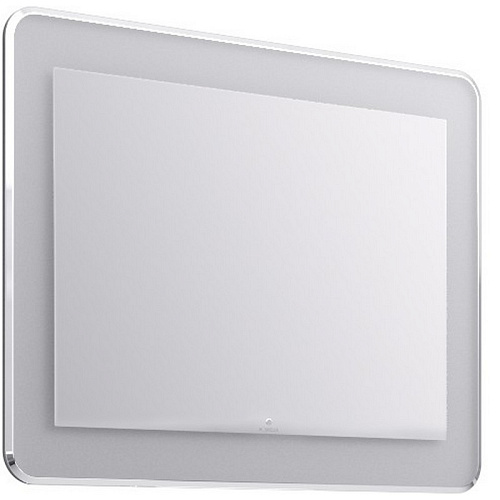 Зеркало Aqwella Mal.02.09 Malaga с подсветкой 90х70 см, белое купить недорого в интернет-магазине Керамос