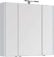 Зеркальный шкаф Aquanet 00210005 Августа без подсветки, 100х90 см, белый