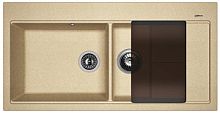 Мойка для кухни Florentina 20.335.E1000.104 Россана 100х51 см, с крылом, бежевая