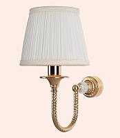 Светильник настенный TW Murano с текстильным абажуром, цвет: золото,TWMU L1578A1/OTOV00oro