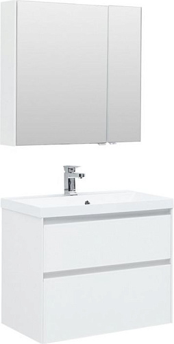 Комплект мебели Aquanet 00240465 Гласс для ванной комнаты, белый купить недорого в интернет-магазине Керамос